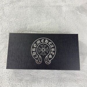 Chrome Hearts Long Zip Black Leather Wallet w/Box Triple Patches Embroidery Logo